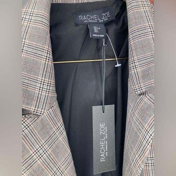 NWT Rachel Zoe Plaid Blazer - Picture 2 of 3